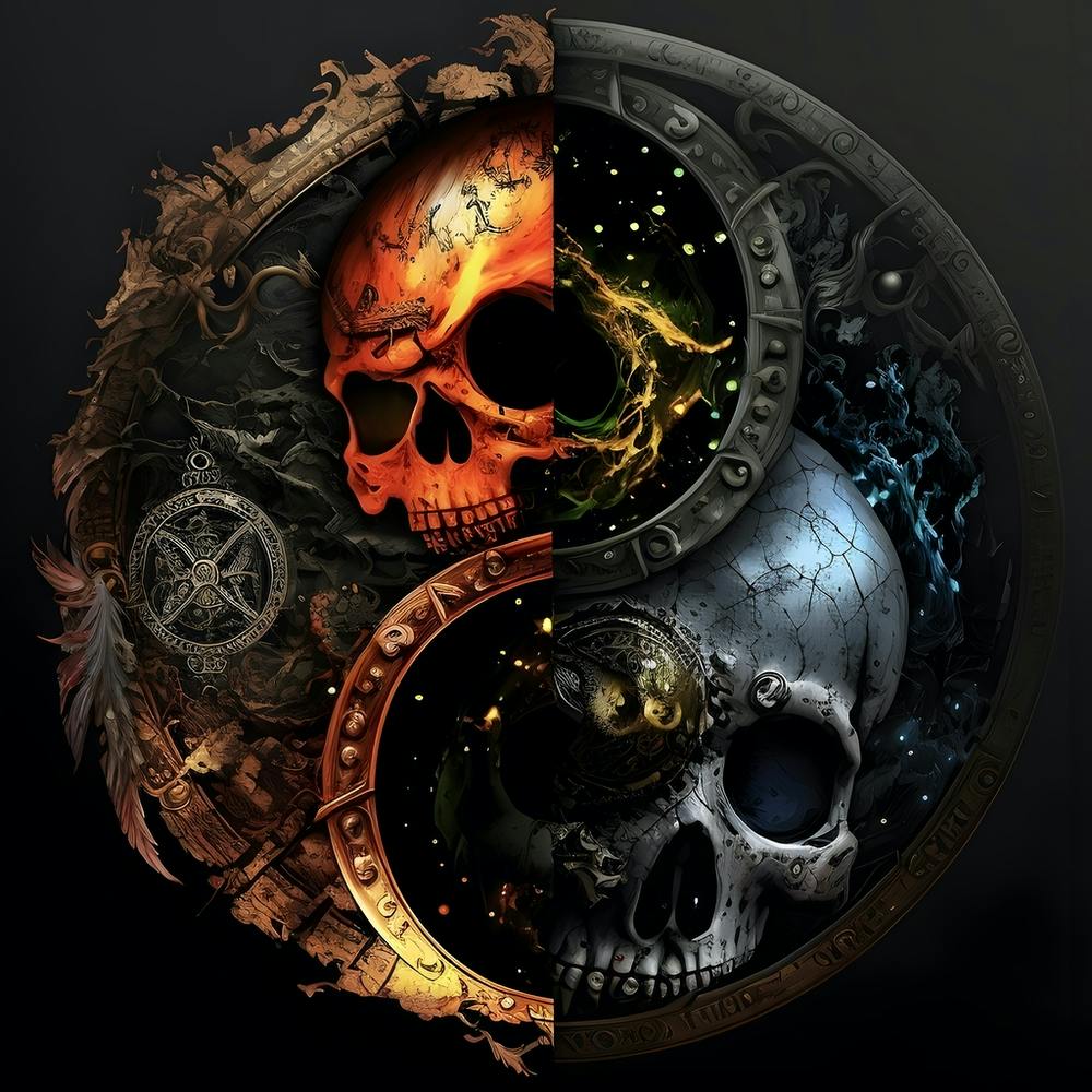 Yin Yang Skull