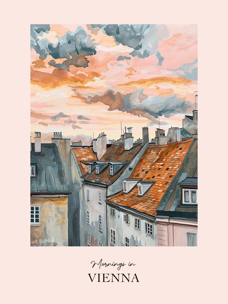 Mornings In Vienna Rooftops Morning Skyline 4