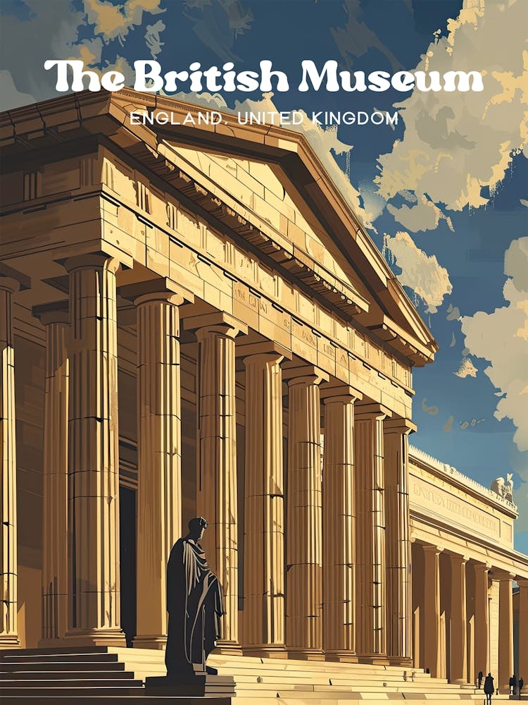 British Museum London Art Illustration