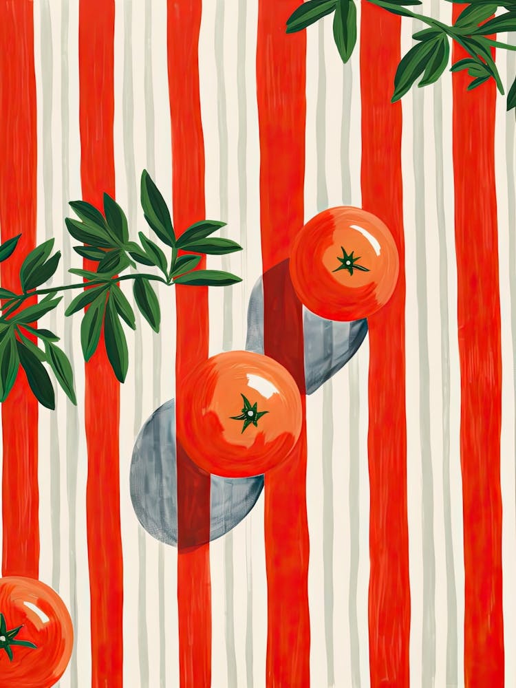 Tomatoes Summer Illustration 6