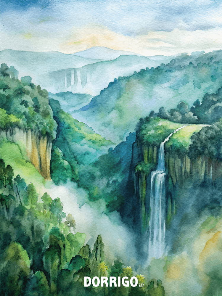 Dorrigo National Park Watercolor Painting
