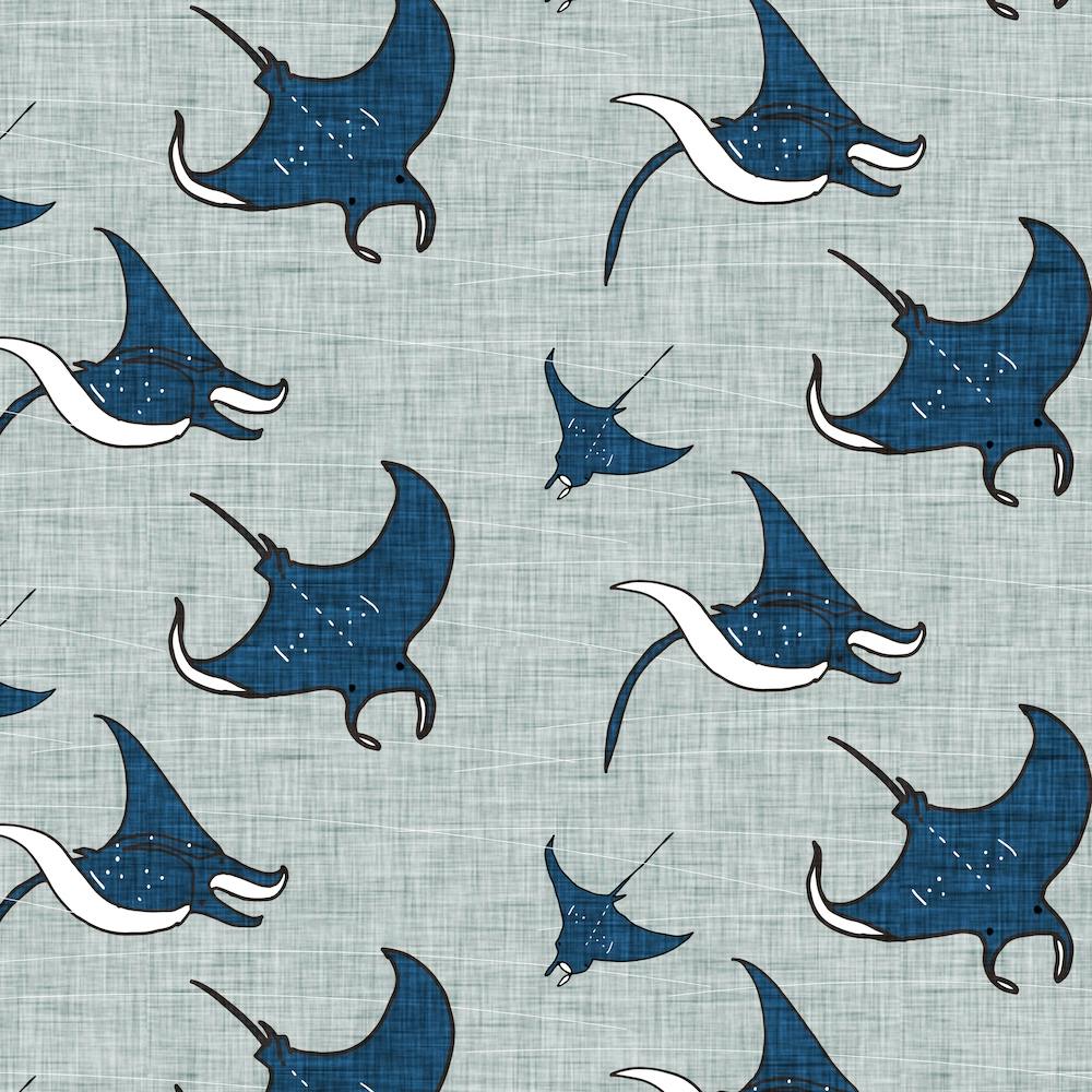 Manta Rey Blue Square