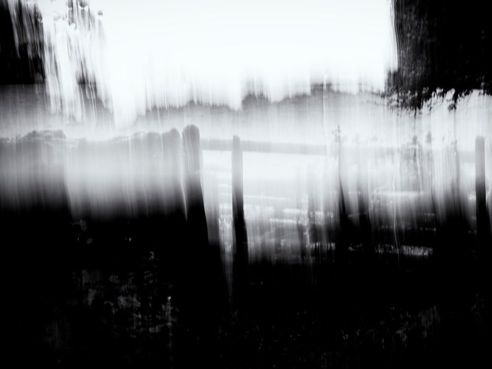 Abstract Black And White Painting 3