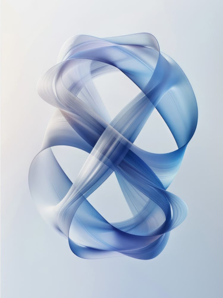 Poster Blue Curves 1