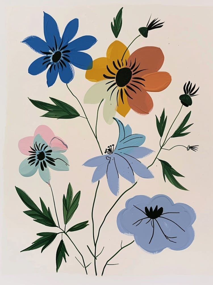 Painted Florals Nigella 2