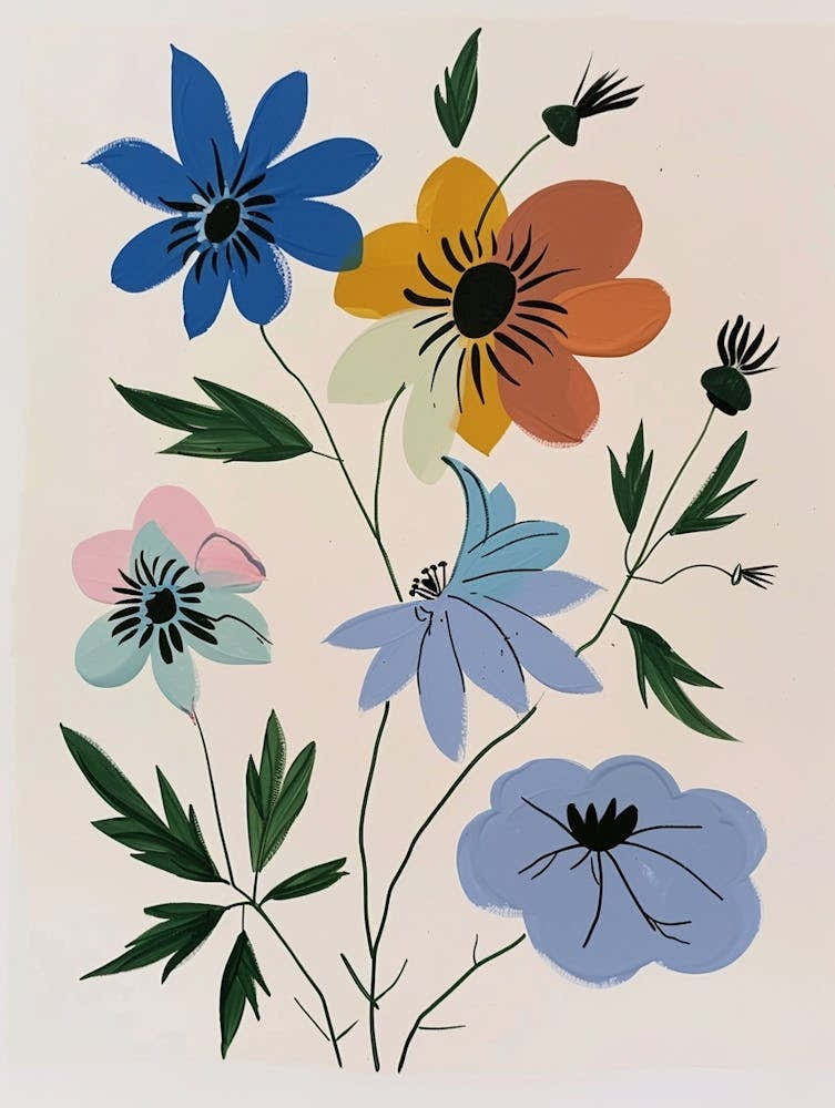 Painted Florals Nigella 2