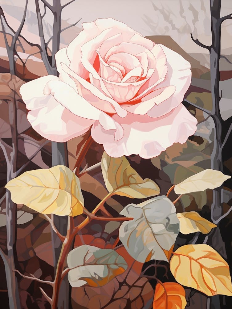 Rose 8 Flower Painting