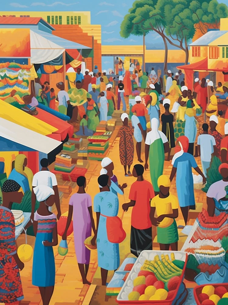 African Marketplace Matisse Inspired 3