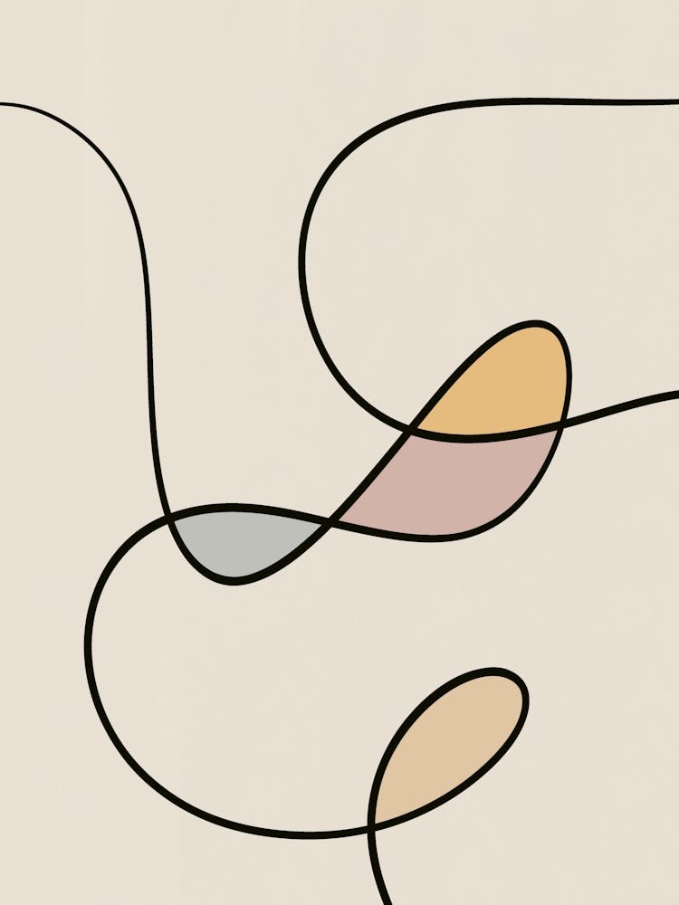 Abstract Ribbon art