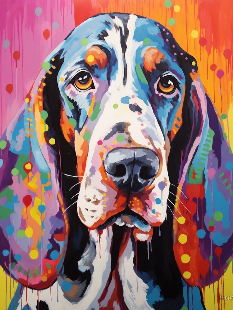 Pop Art Basset Hound 1