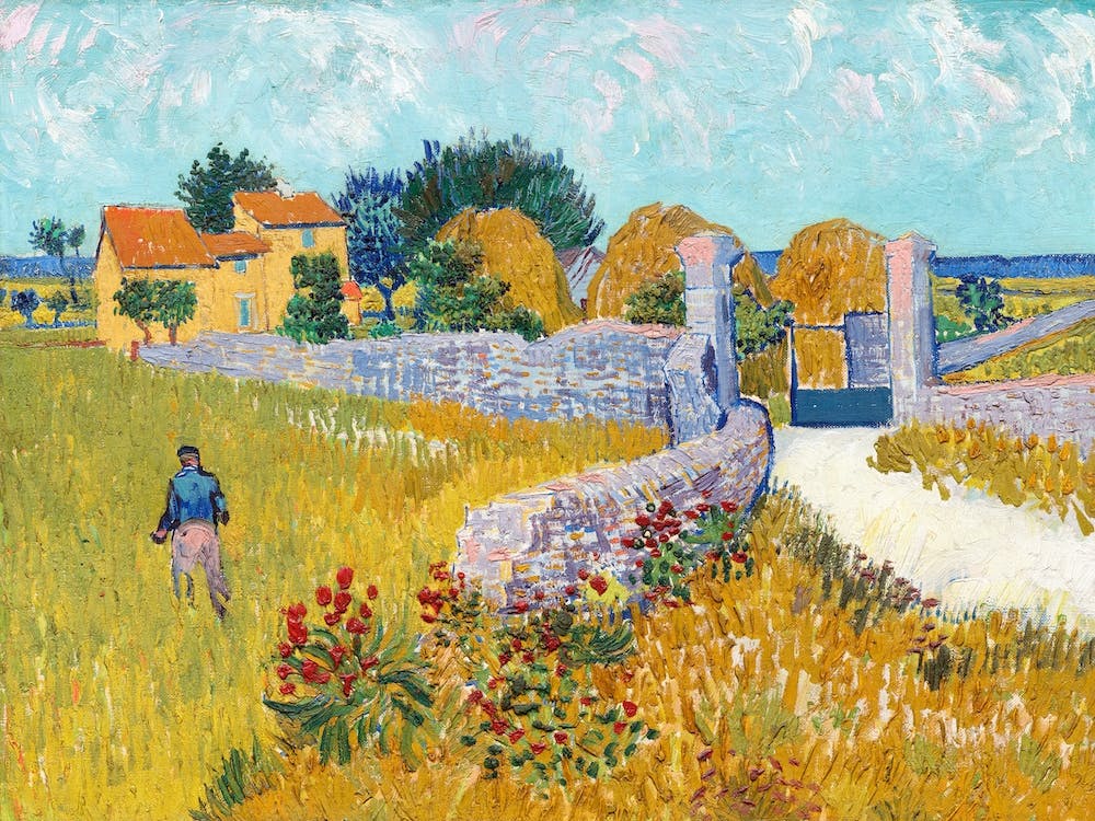 Bauernhaus in der Provence, Vincent Van Gogh Wohnzimmer Kunstdruck