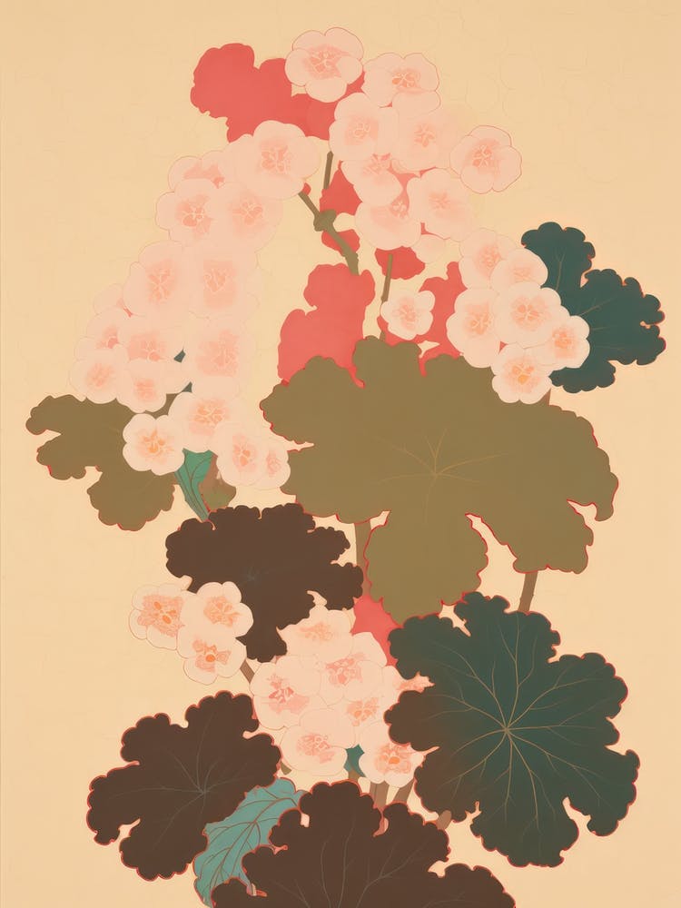Primroses Flower Big Bold Illustration 4