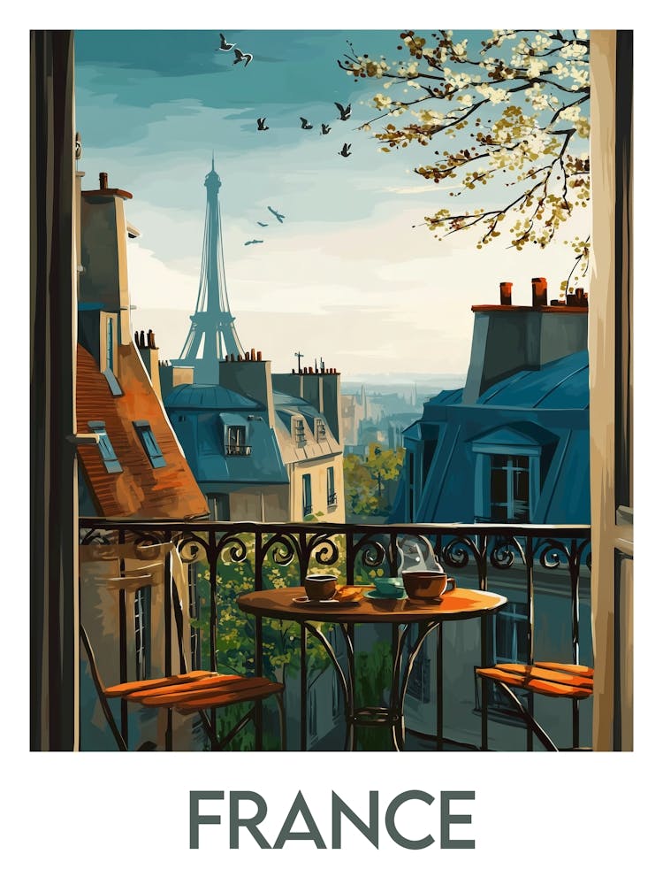 Affiche de voyage France