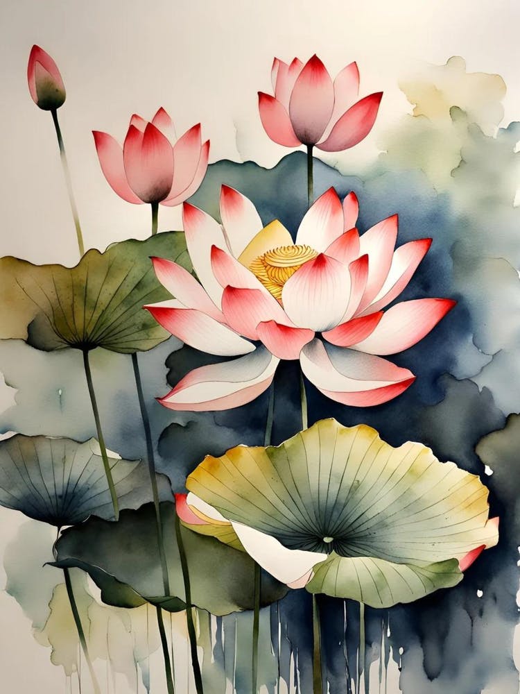 Lotus Painting