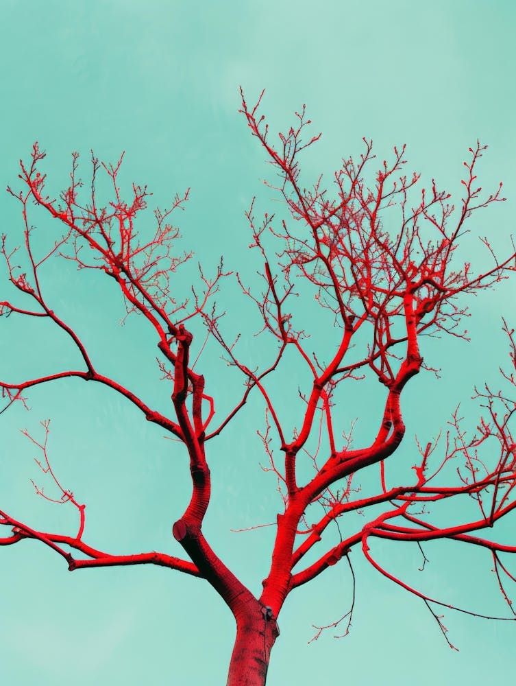 Bare Tree Against Blue Sky
