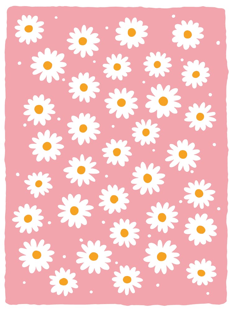 Pink Daisy Print