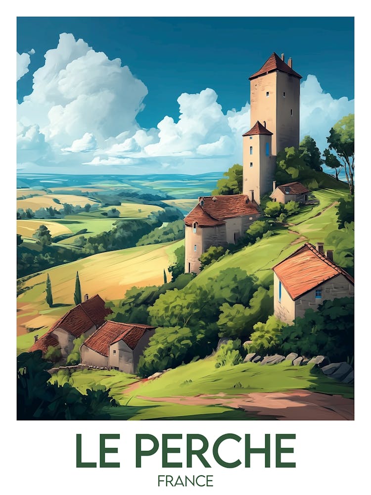 Reiseplakat Le Perche