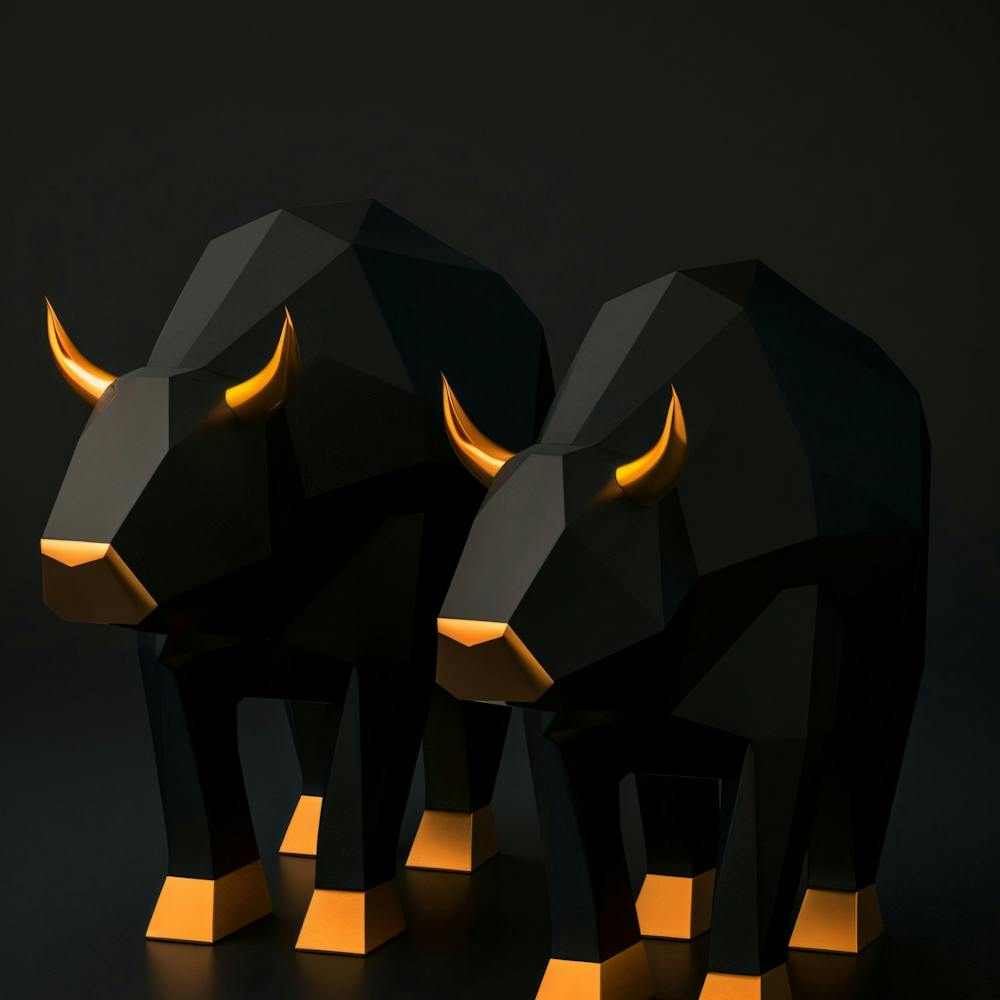 Goldene Schwarze Bullen
