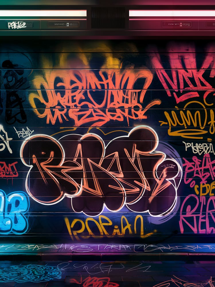 Graffiti Wall, Neon
