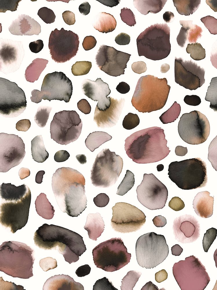 Watercolour Stains Red