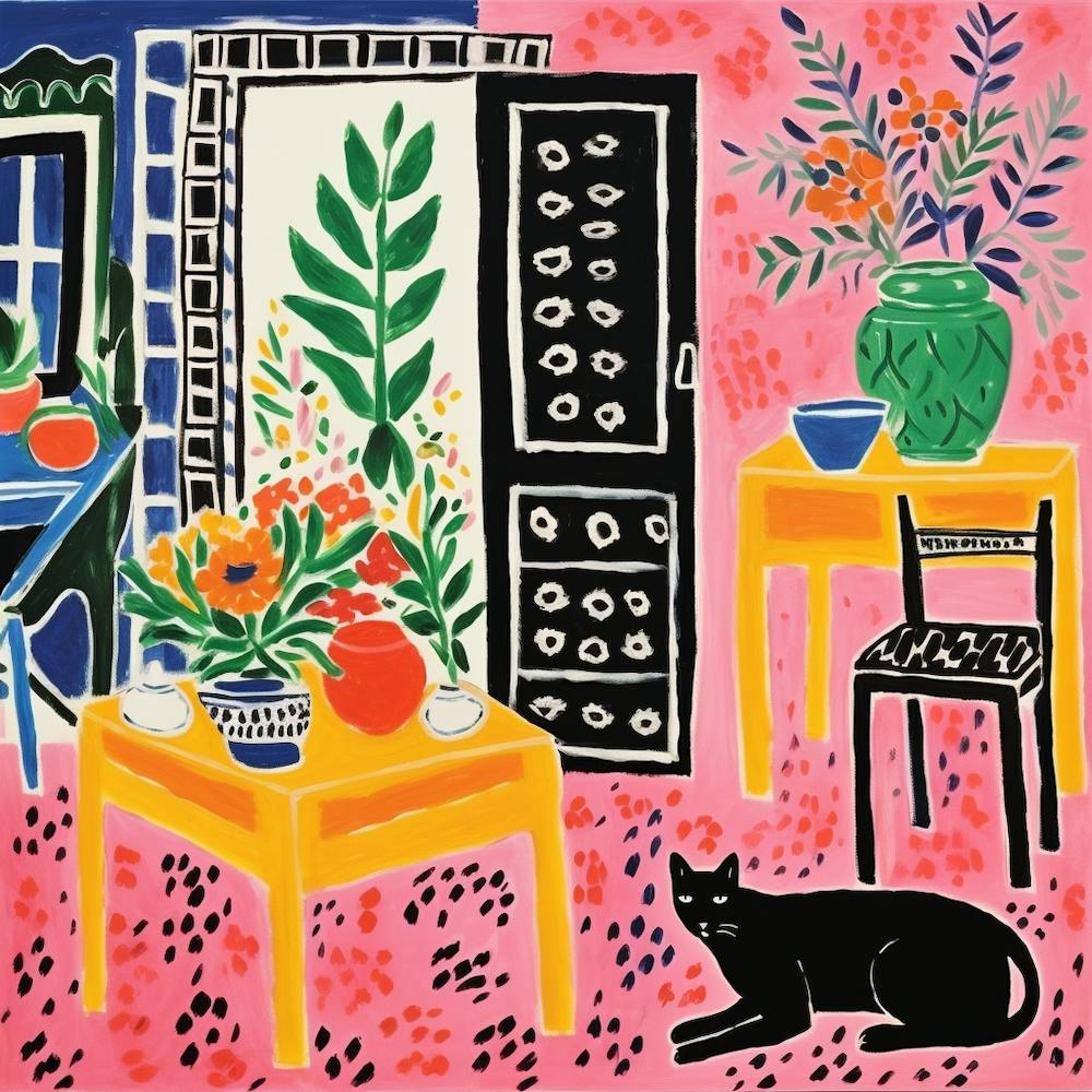 Cat In The Living Room 3