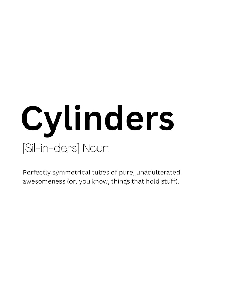 Cylinders Definition Meaning