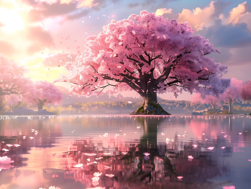 Herculeng A Large Sakura In Middle Under Sunlight 6fd4b03e B41a 42d2 84b7 F24a75183349 Out