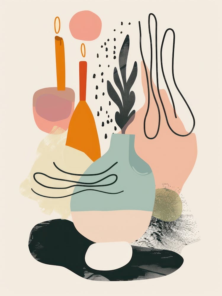Abstract Objects Flat Illustration 4