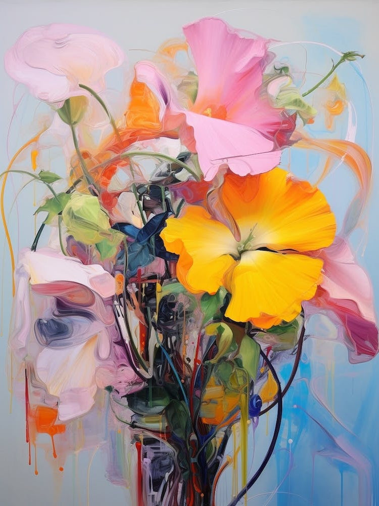 Abstract Flower Painting Petunia 2