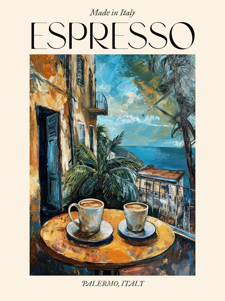 Palermo Espresso Made In Italy 1 Poster