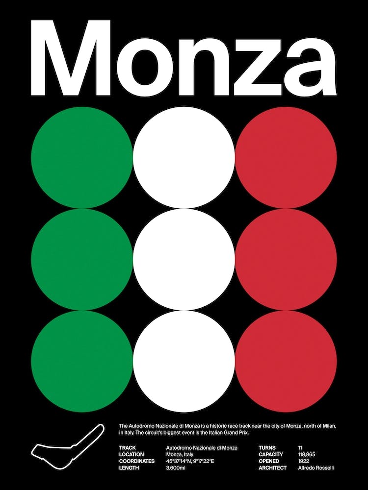 Mid Century Dark Monza F1