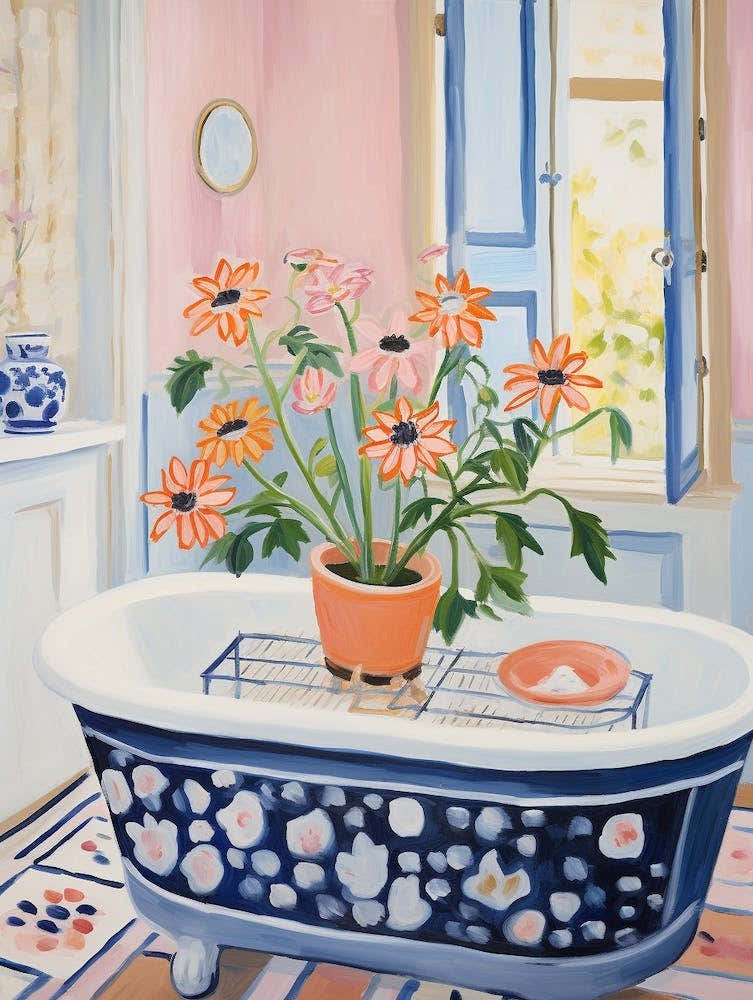 A Bathtube Full Of Anemone In A Bathroom 2