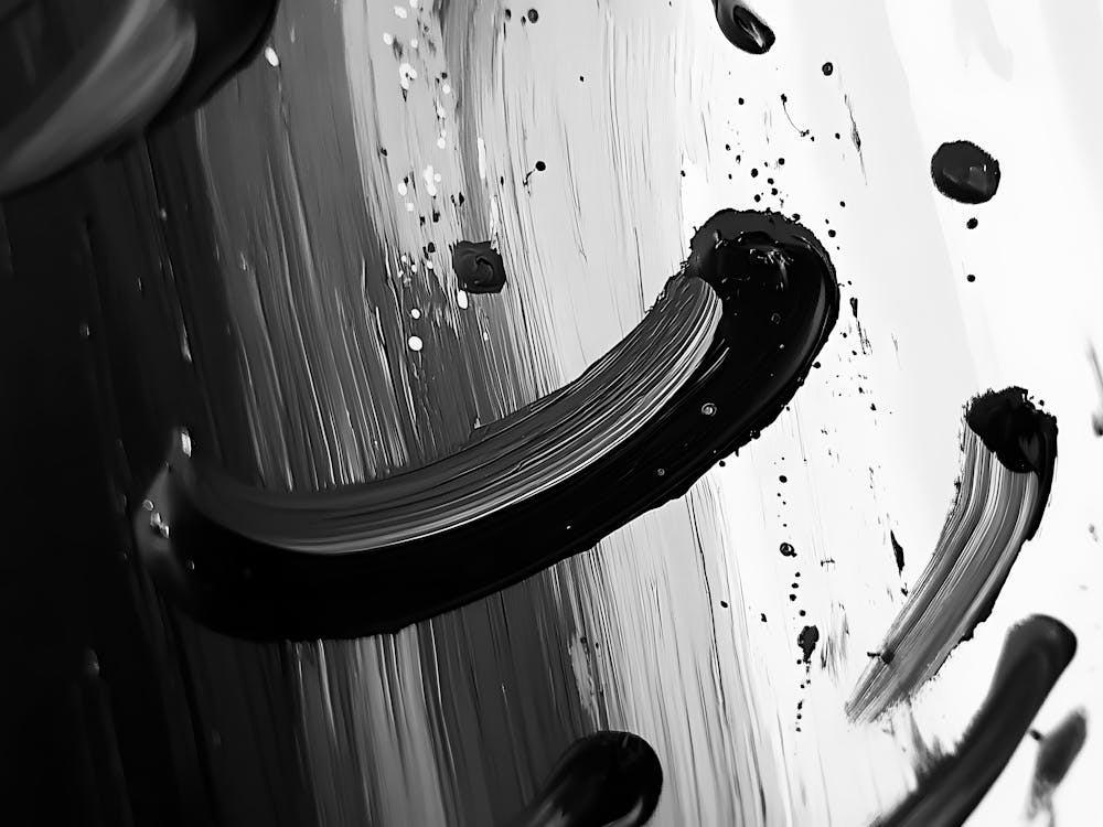 Black And White Painting 54