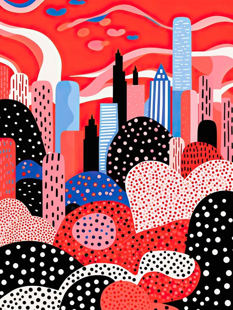 Seoul, Illustration In The Style Of Pop Art 2