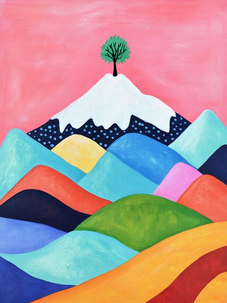 Tree On Top Of Mountain