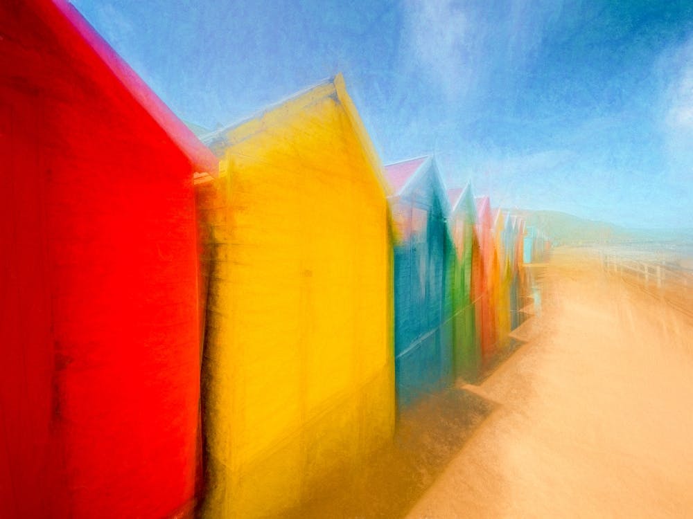 Colourful Beach Huts