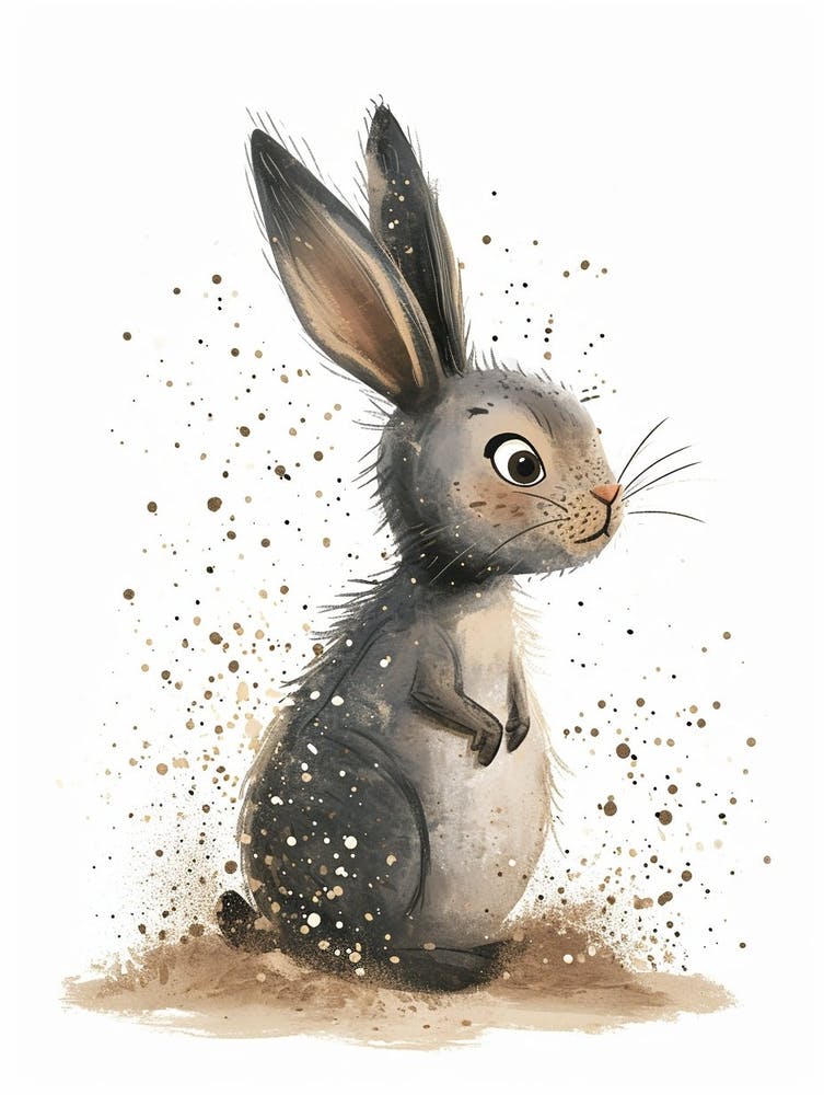 Mini Rex Rabbit Nursery Illustration 3