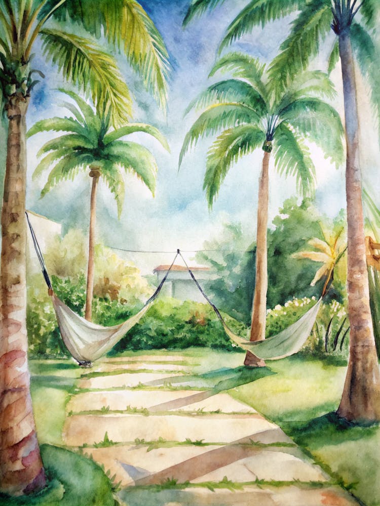 Hammocks In The Garden