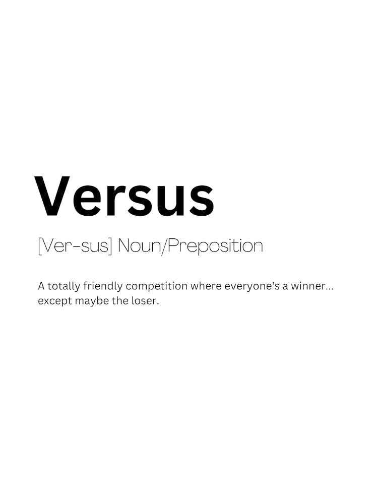 Versus Definition Meaning