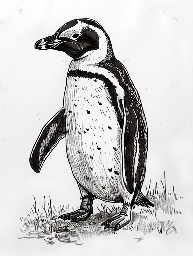 Emperor Penguin Staring Curiously 4