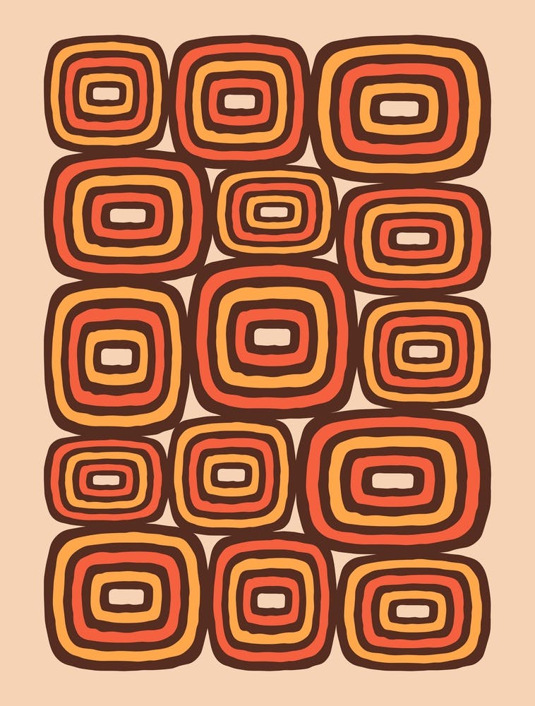 Mid Mod Geometric Abstract 2