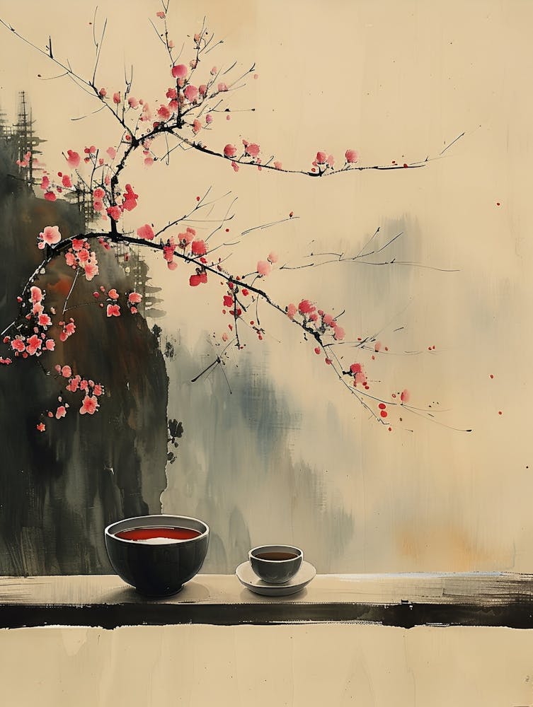 Asian Tea Painting