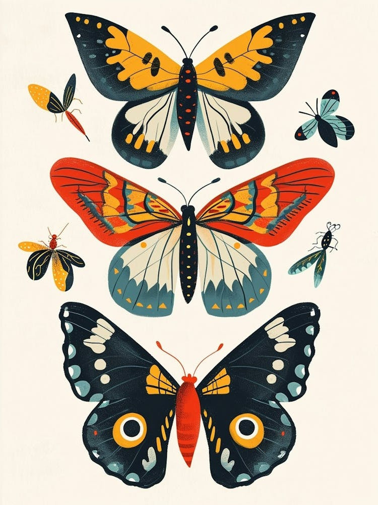 Colourful Insect Illustration Butterfly 7