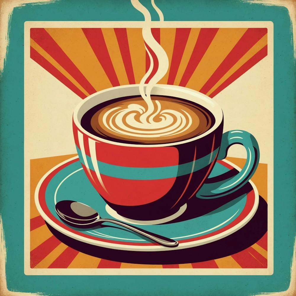 Retro Coffee Cup 1