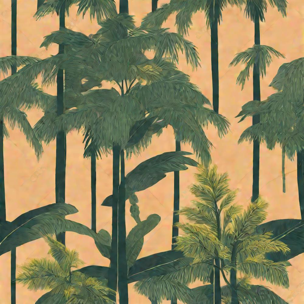 Tropical Tree pattern art, 128