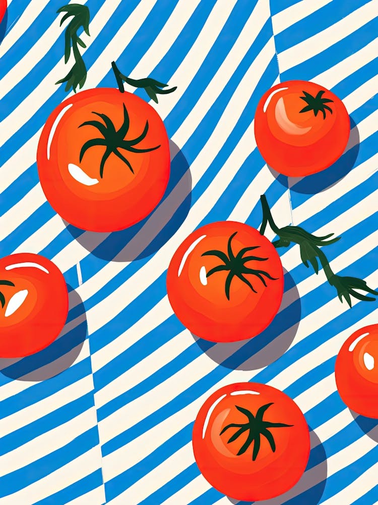 Tomatoes Fruit Summer Illustration 2
