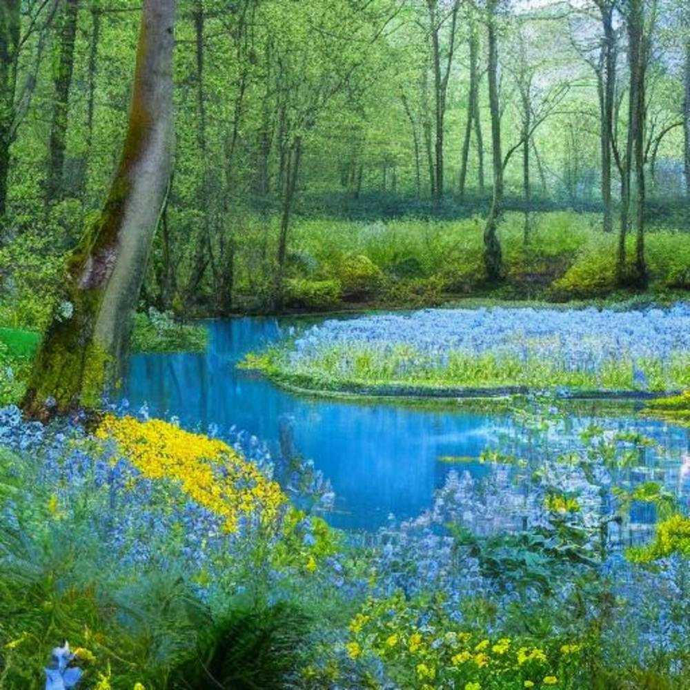 Bluebells In The Magical Woods