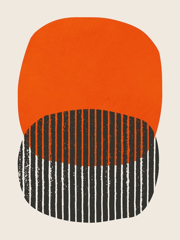 Bold Orange And Black