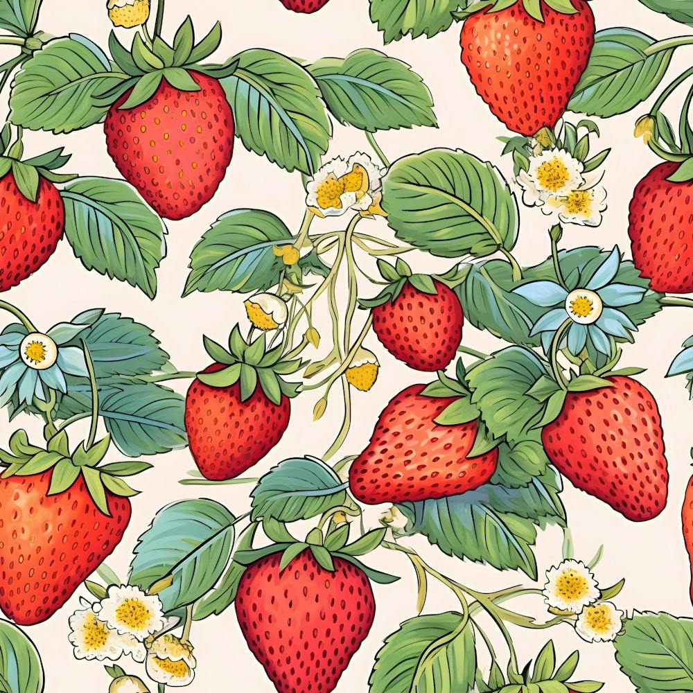 Strawberry Seamless Pattern