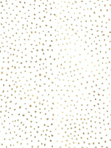 Dotted Gold And White